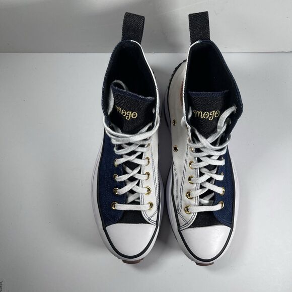 Converse by You Run Star Hike 2 Tone High Top Custom Shoes Sneakers Womens 9.5 - Picture 6 of 8